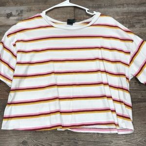 Striped crop top